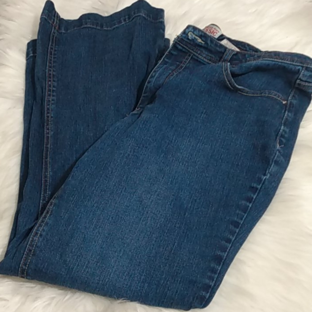 Faded glory classic flare size 14 blue jeans